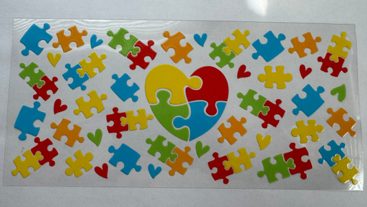 Autism heart puzzle