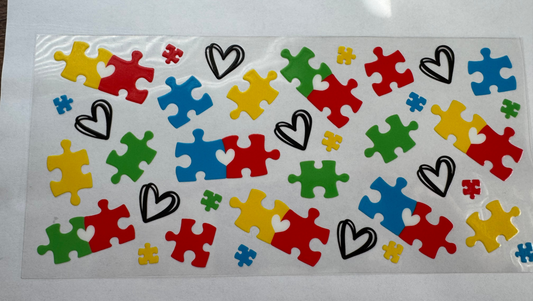 Autism puzzle pieces